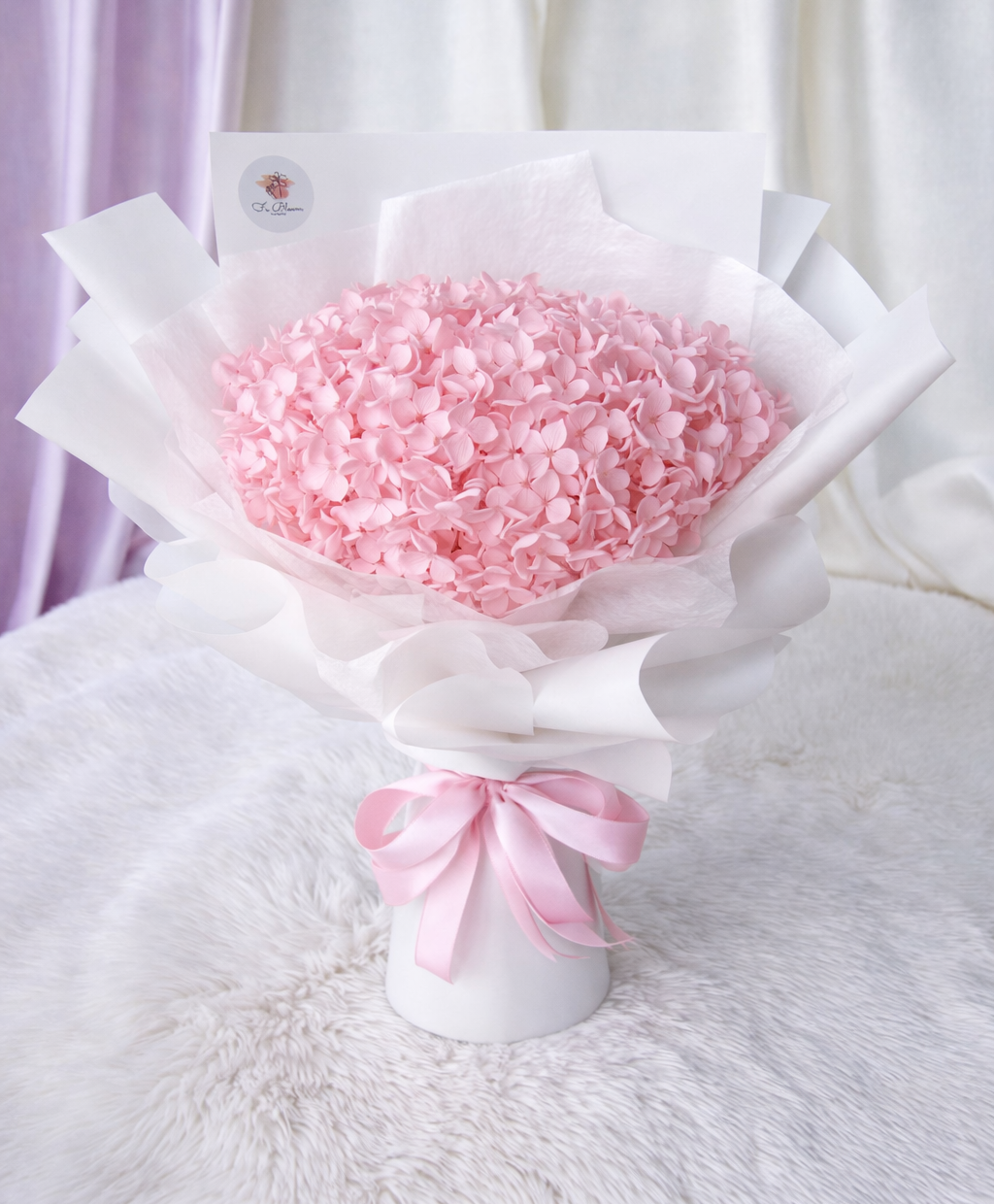 Preserved Pink Hydrangea