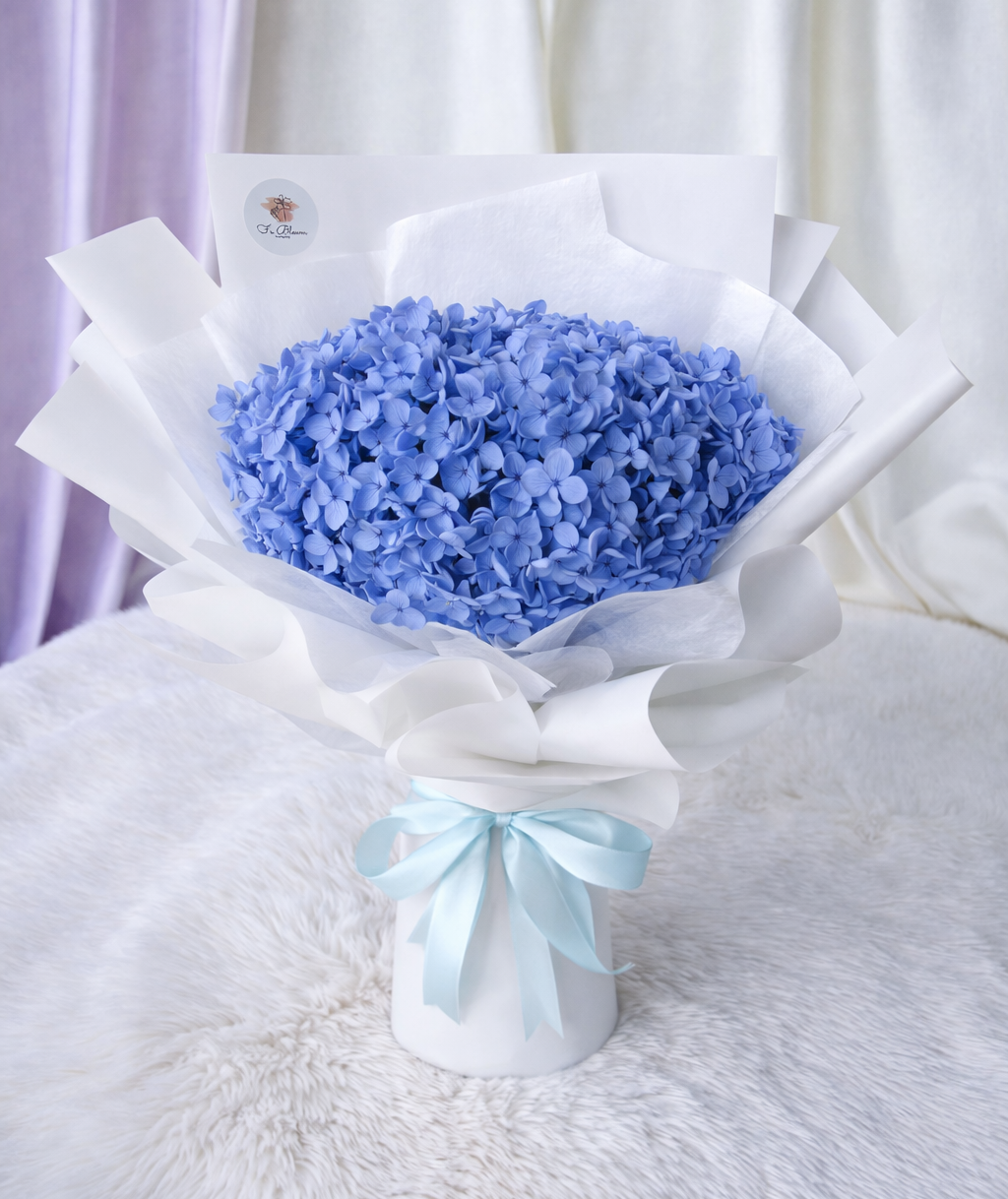 Preserved Blue Hydrangea