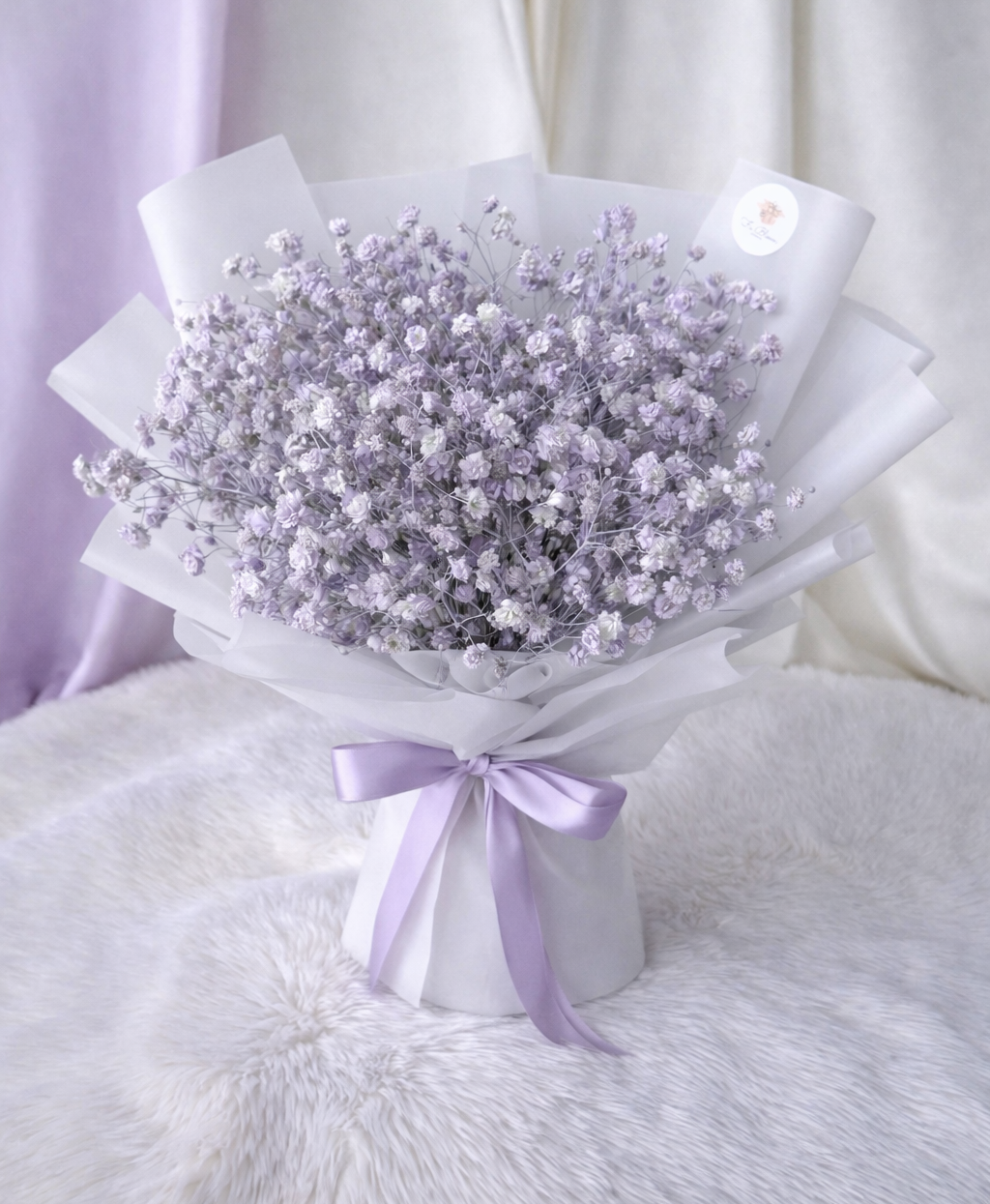Purple Baby's Breath Bouquet