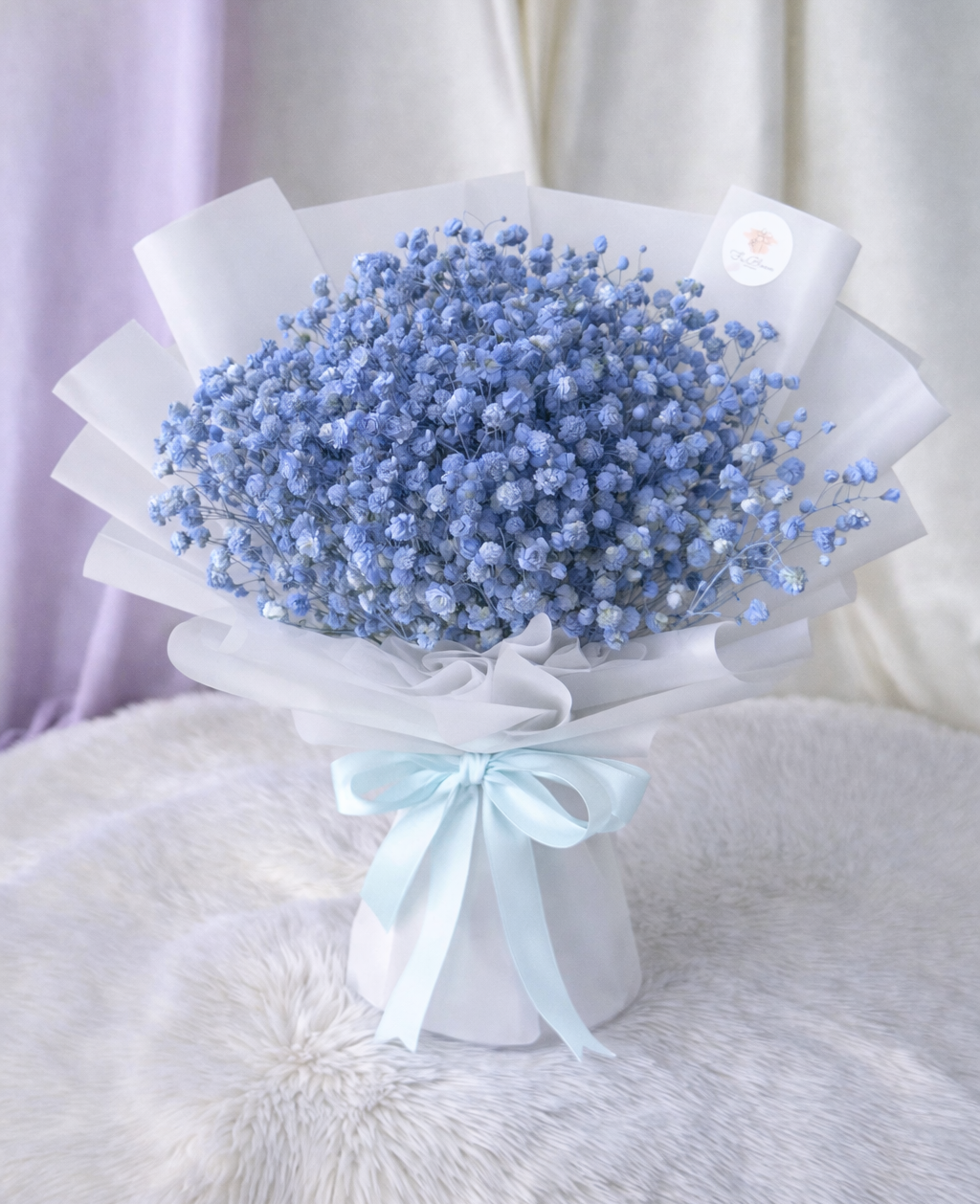Blue Baby's Breath Bouquet