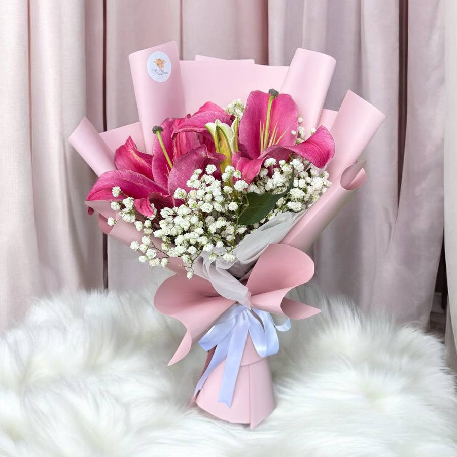 Lily & Baby's Breath Bouquet