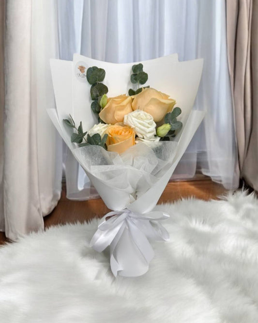 Fresh Roses Eustoma Bouquet