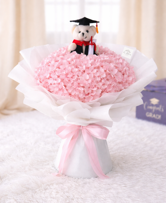 [GRAD] Preserved Pink Hydrangea