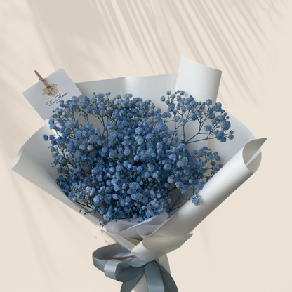 Blue Baby's Breath Bouquet