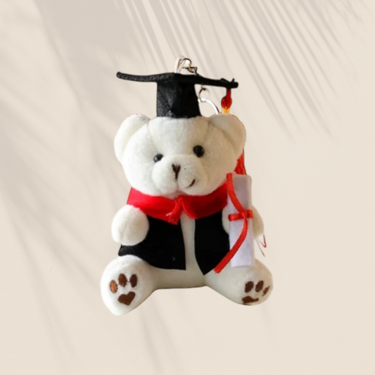 White Graduation Bear