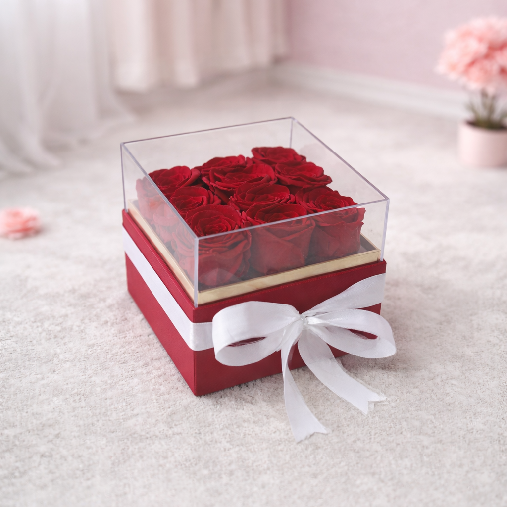 Amanda Preserved Roses Bloombox – Fu Bloom Flowers