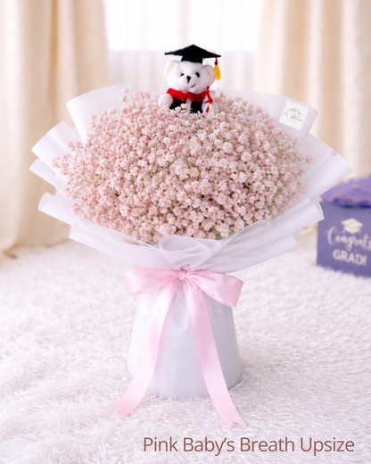 [GRAD] Pink Baby's Breath Bouquet