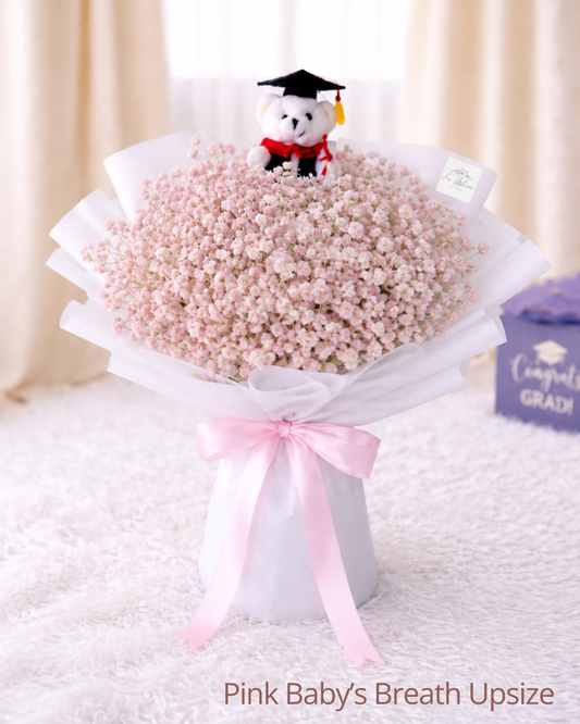 [GRAD] Pink Baby's Breath Bouquet
