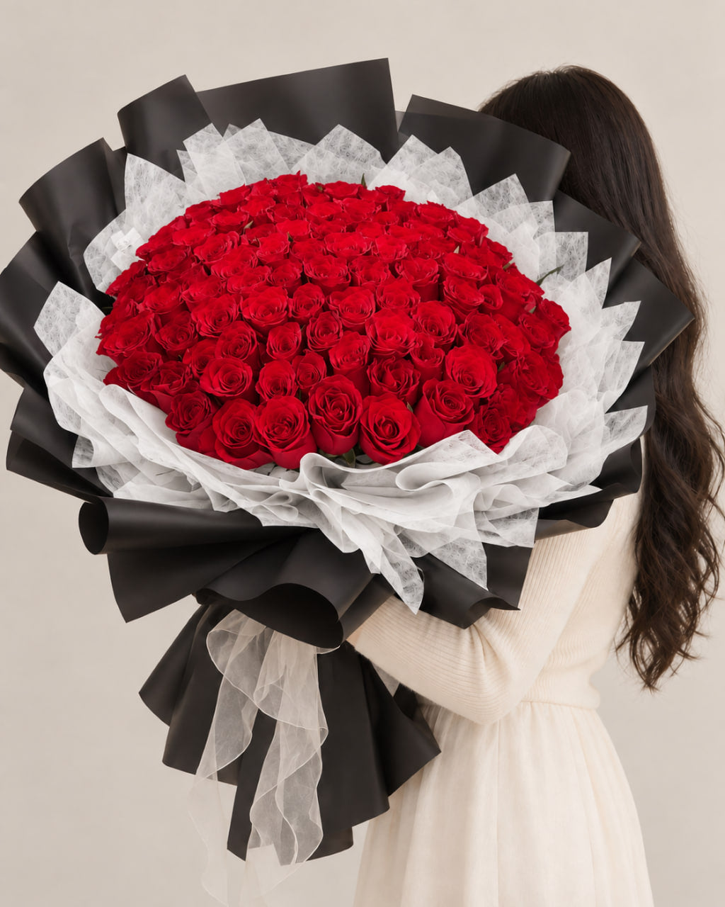 99 Pink Roses Bouquet
