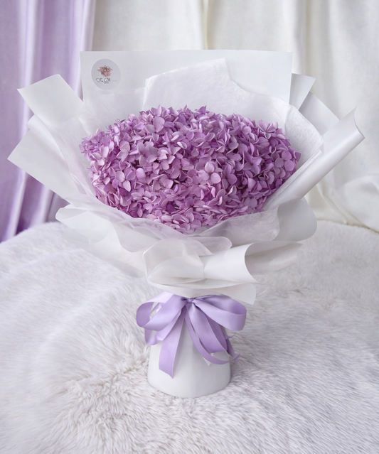 Preserved Purple Hydrangea