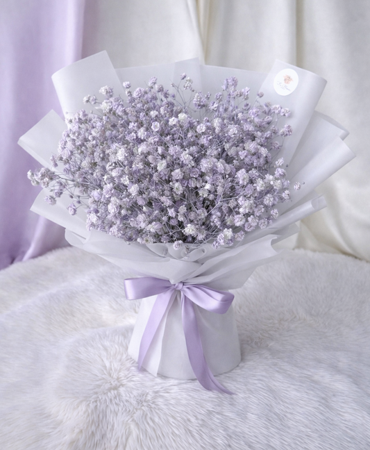 Purple Baby's Breath Bouquet