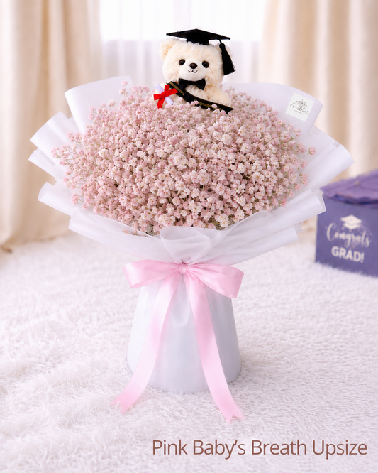 [GRAD] Pink Baby's Breath Bouquet