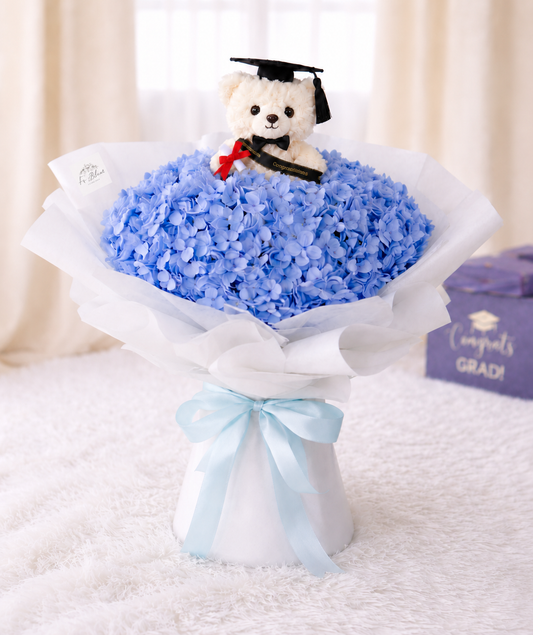 [GRAD] Preserved Blue Hydrangea