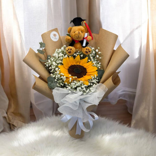 [GRAD] Sunflower Eucalpytus with Grad Bear