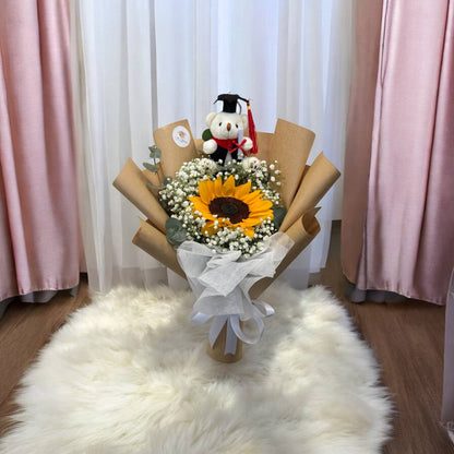 [GRAD] Sunflower Eucalpytus with Grad Bear