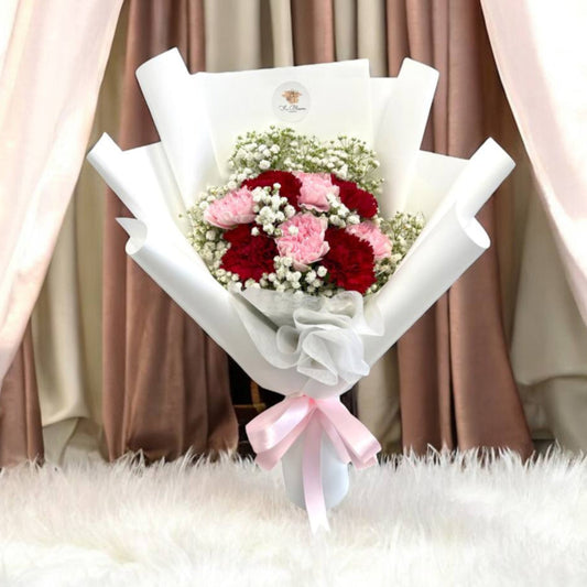 Mix Carnations with Baby's Breath