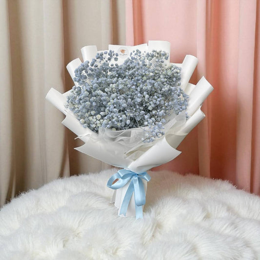 Large Blue Baby's Breath Bouquet