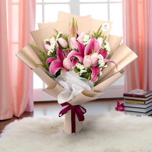 Lily & Tulips Bouquet