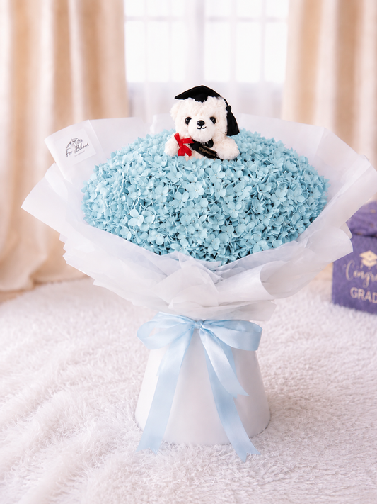 [GRAD] Preserved Blue Hydrangea