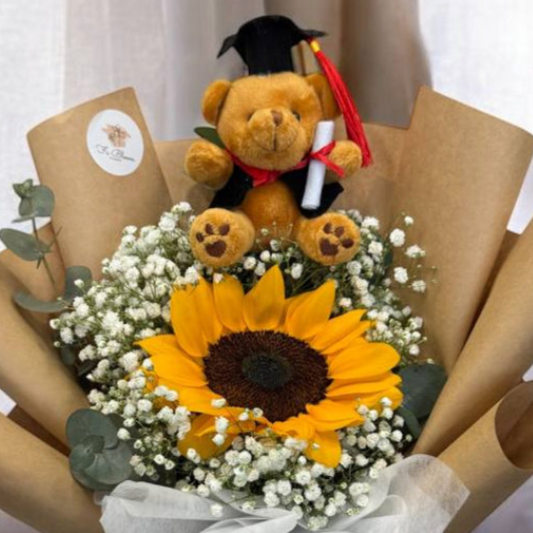 Brown Graduation Bear