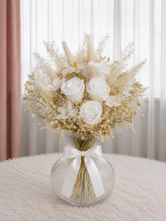 Snow White Preserved Vase